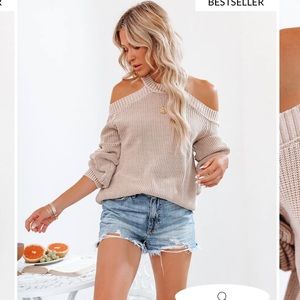 Gray/blue VICI sweater